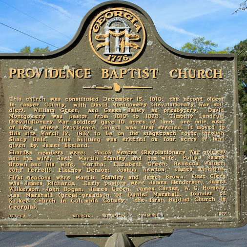 Providence 
historical sign